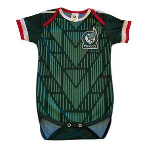Seleccion Mexicana Baby Soccer Jersey Bodysuit Babysuit Futbol Mexico 18 Months